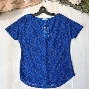 Honey & Lace Valencia lace tunic floral XS